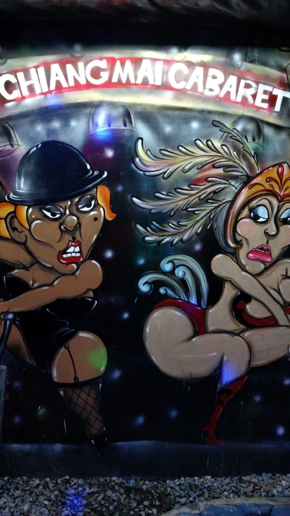 Chiang Mai ladyboy cabaret.